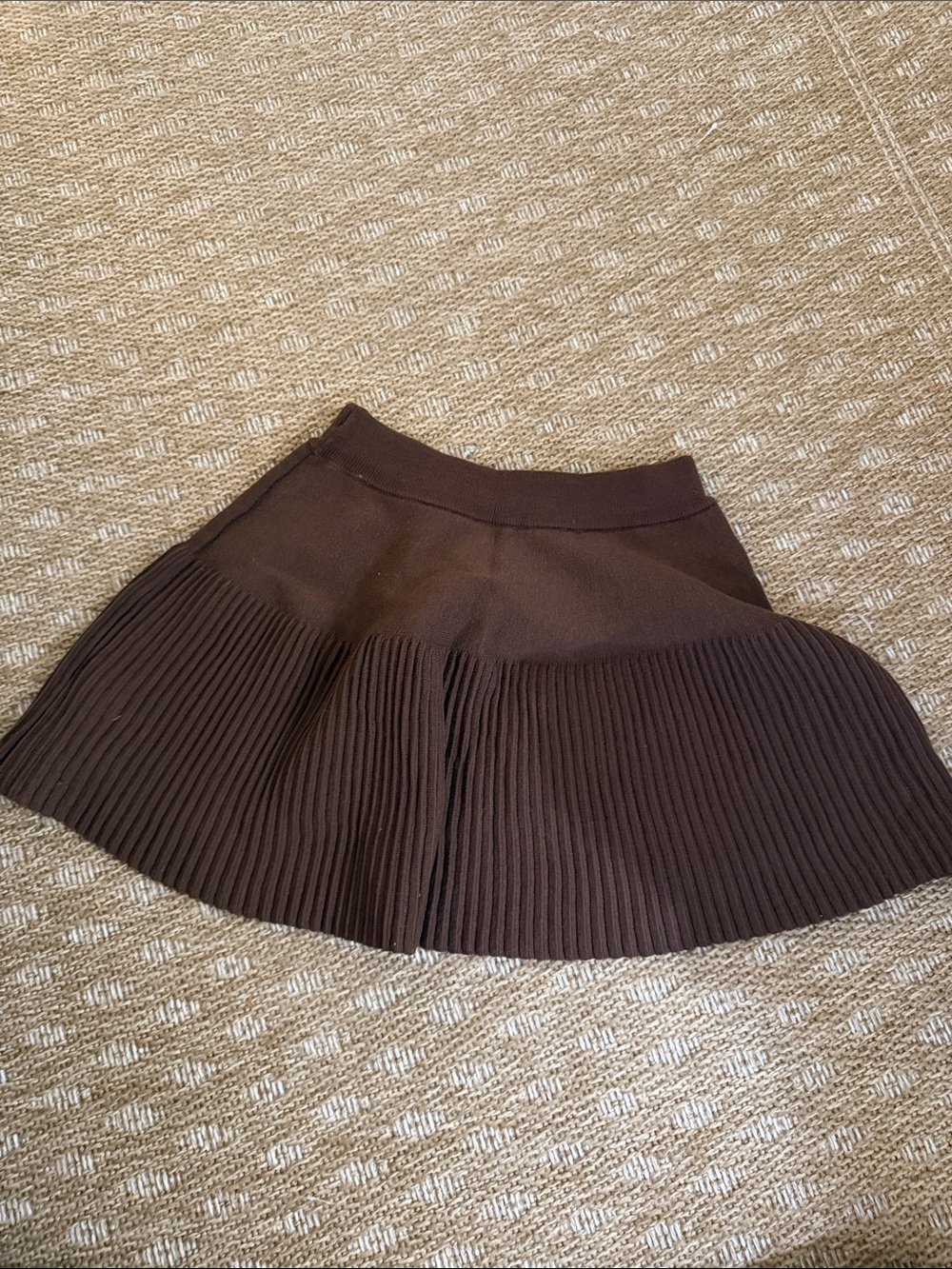 Brown Knit Skirt